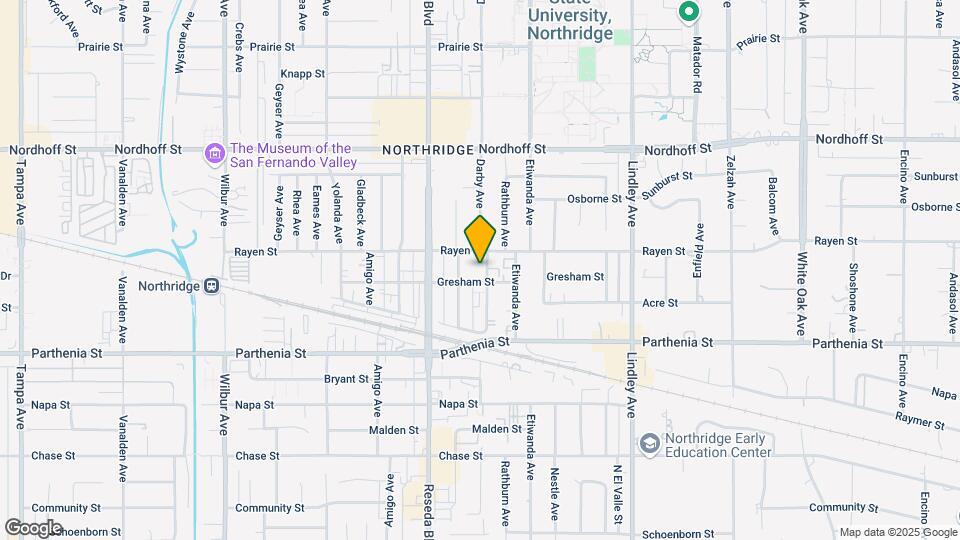 8813 Darby Ave Mapa y Detalles de la Ubicación