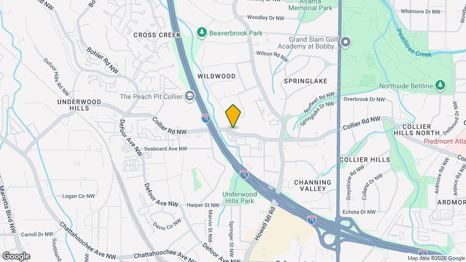 Post Collier Hills Apartments Map and Location Details
