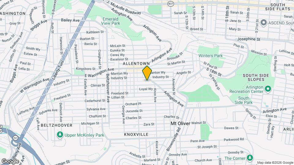 848 Proctor Wy Map and Location Details