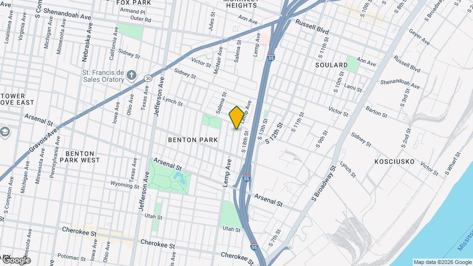 2818 Lemp Ave, Unit 1E Mapa y Detalles de la Ubicación