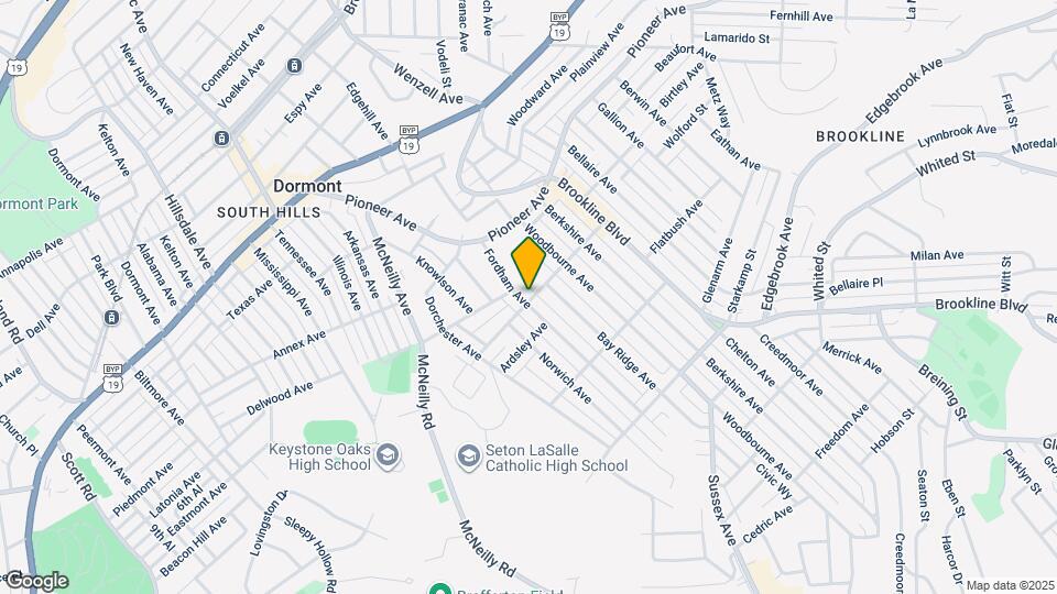 621 Fordham Ave Mapa y Detalles de la Ubicación
