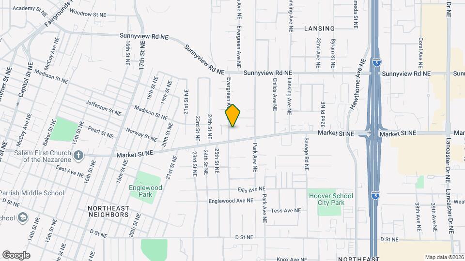 1762 Evergreen Ave NE, Unit 1762 Map and Location Details