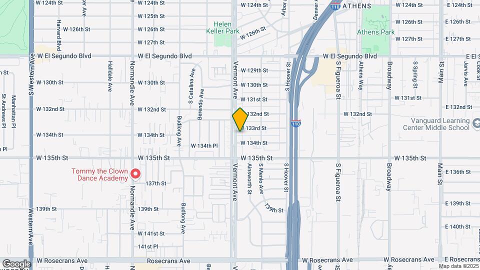 13314 S Vermont Ave Map and Location Details