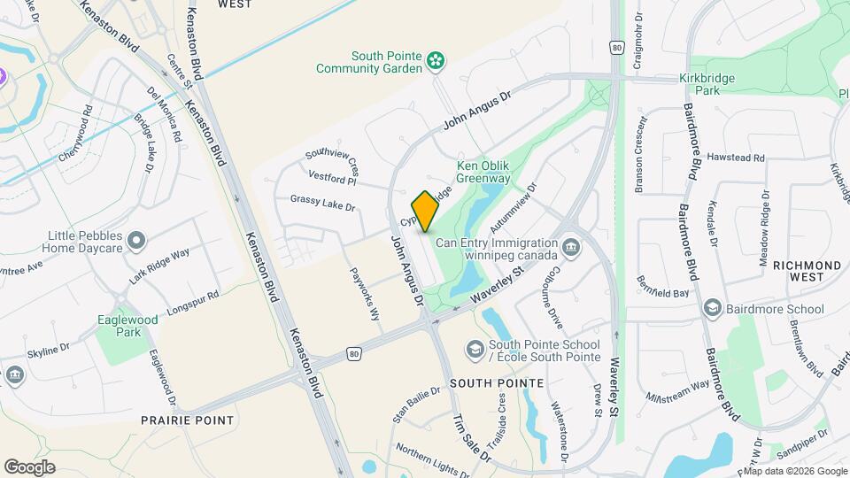 340 John Angus Dr Map and Location Details