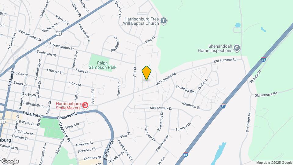 1120 Old Furnace Rd Map and Location Details