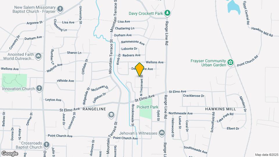 4015 N Trezevant St Map and Location Details
