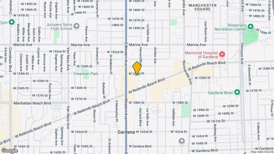 15439 Harvard Blvd Map and Location Details