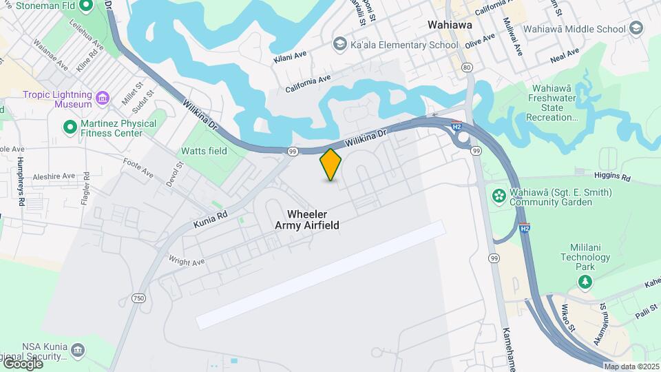 Wheeler Army Air Field Map and Location Details