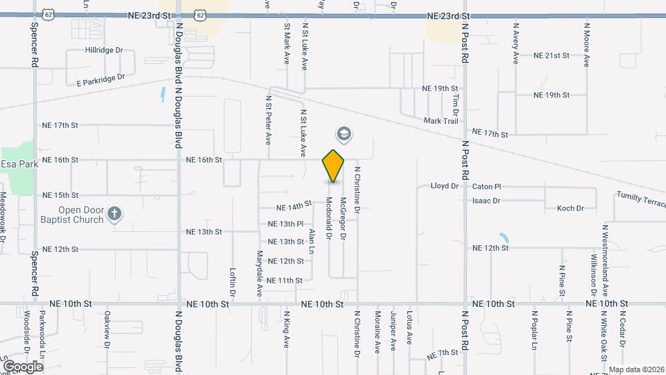 1516 Mcdonald Dr Map and Location Details