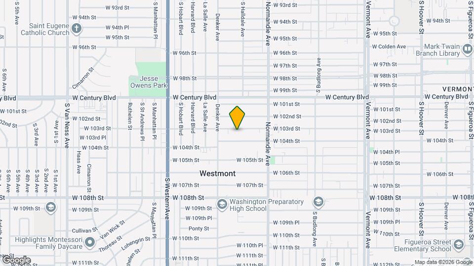1512 W 103rd St Map and Location Details