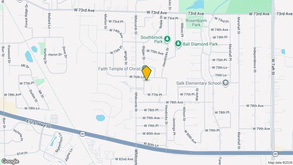 7701 Bigger St Map and Location Details