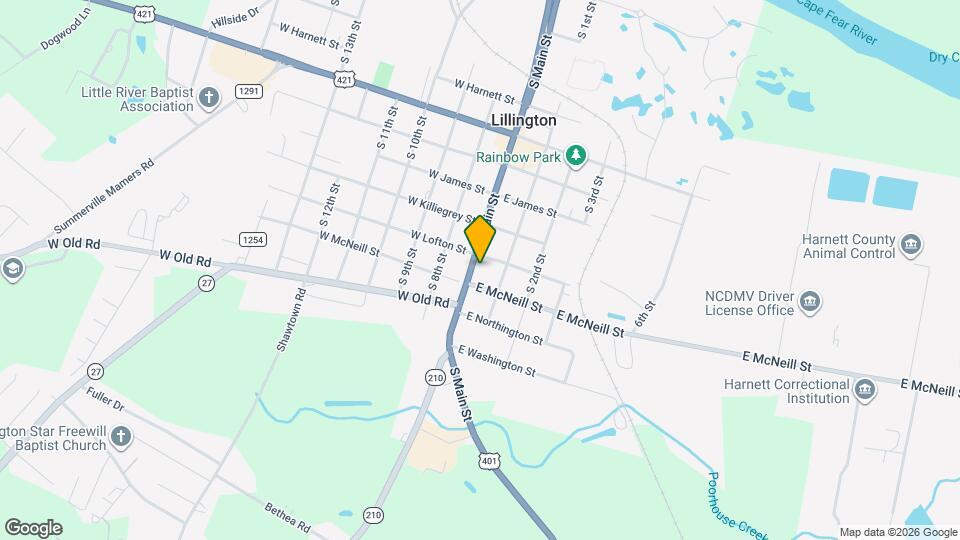 1203 S Main St Map and Location Details