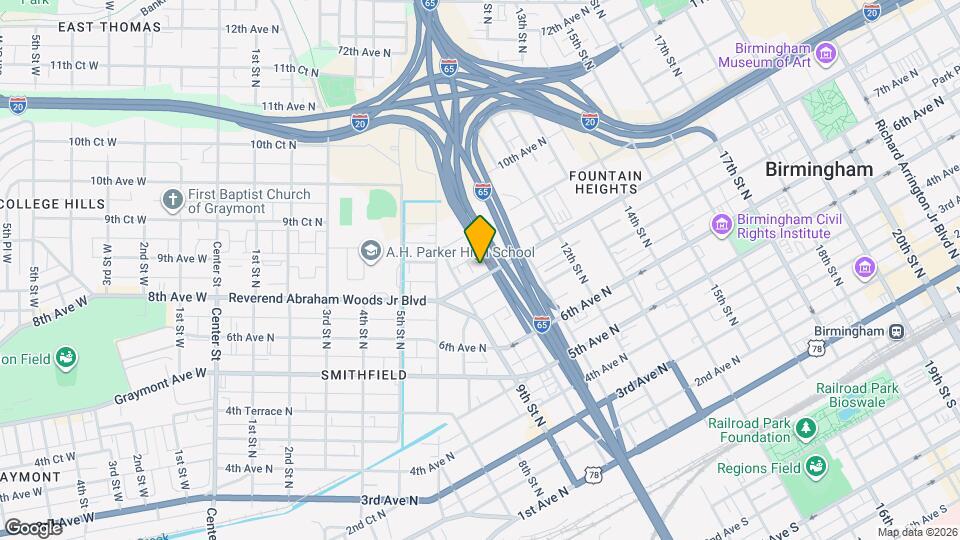 924 Reverend Abraham Woods Jr Boulevard Map and Location Details