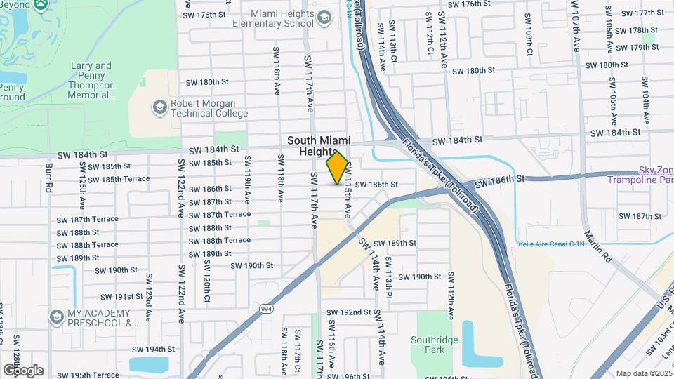 11520 SW 186th St Map and Location Details