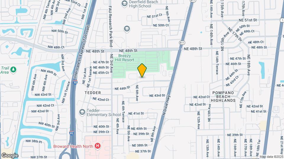 621 NE 44th St Map and Location Details