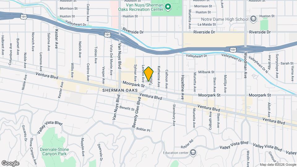 4419 Tyrone Ave Mapa y Detalles de la Ubicación