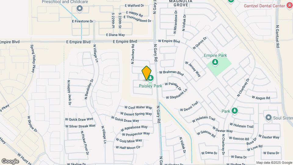 1655 W Paisley Dr Map and Location Details