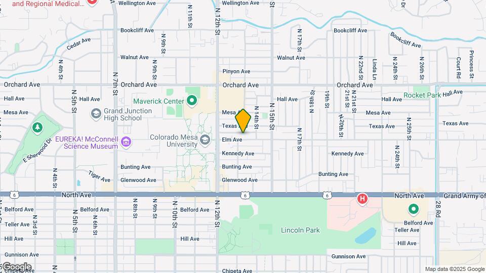 1320 Elm Ave Map and Location Details