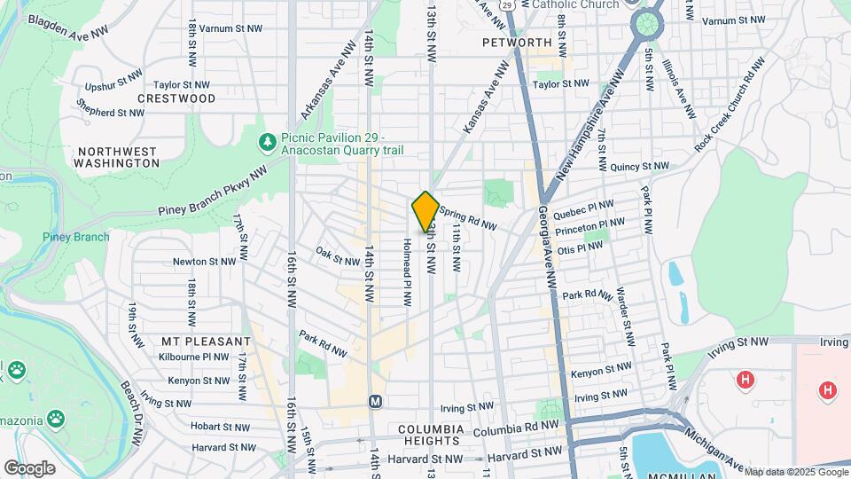 3606 13th St NW Map and Location Details