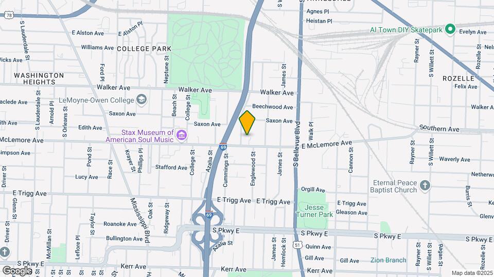 1094 E Mclemore Ave Mapa y Detalles de la Ubicación