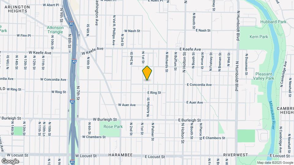 116 E Concordia Ave Map and Location Details