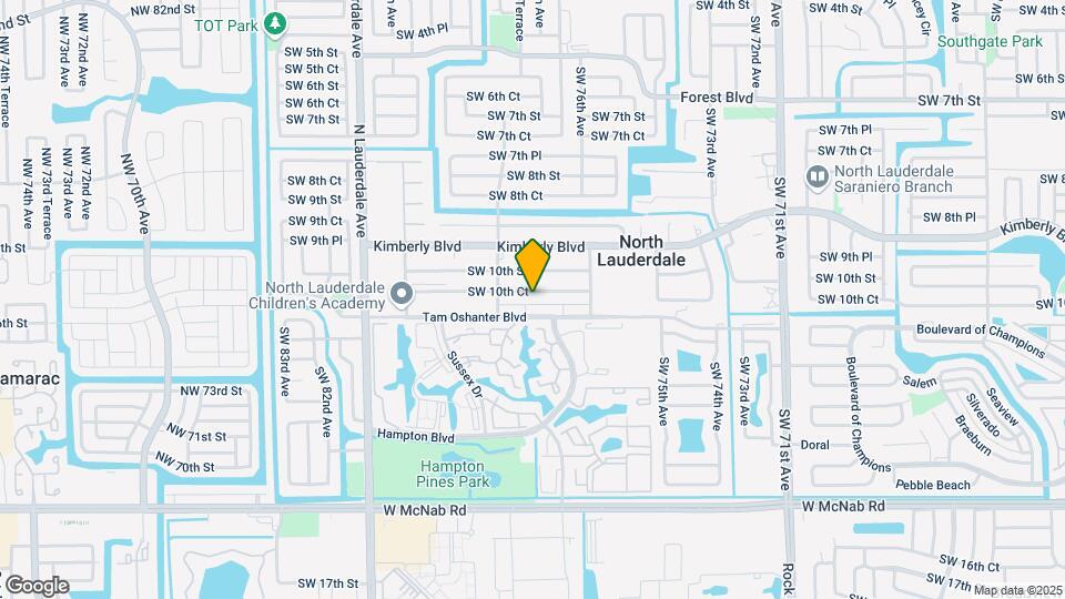 7710 SW 10th Ct Map and Location Details