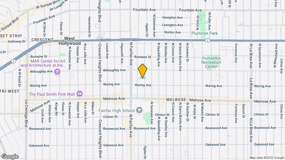 819-823 N Ogden Dr Map and Location Details
