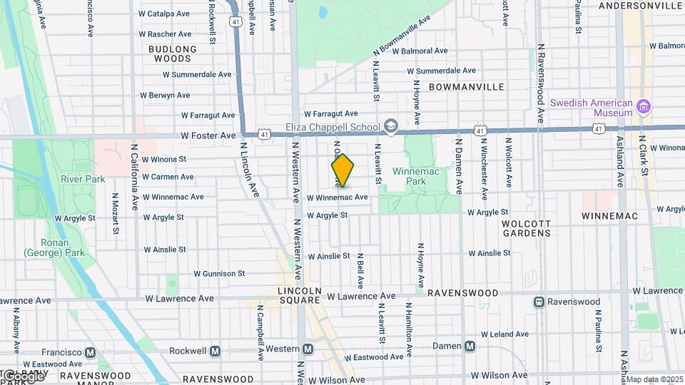 2254 W Winnemac Ave Map and Location Details