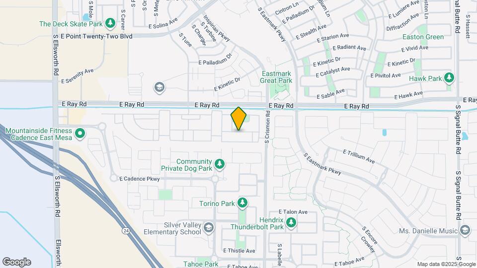 9863 E Tungsten Dr Map and Location Details