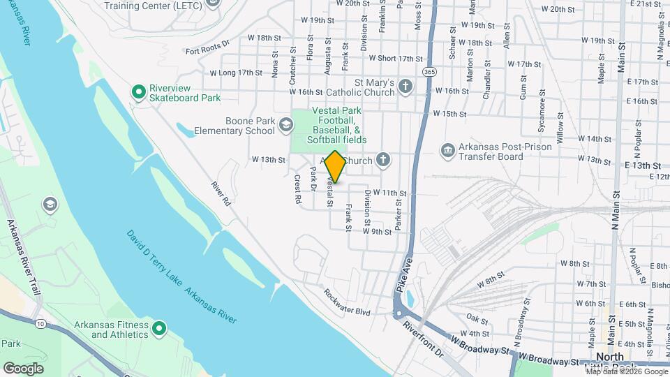 1417 W 11th St Map and Location Details