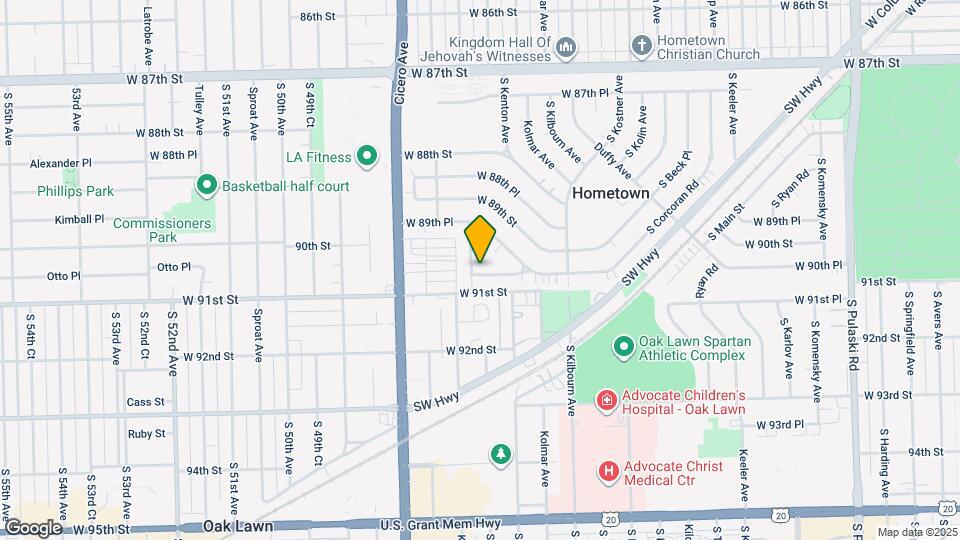 9039 S Knox Ave Map and Location Details