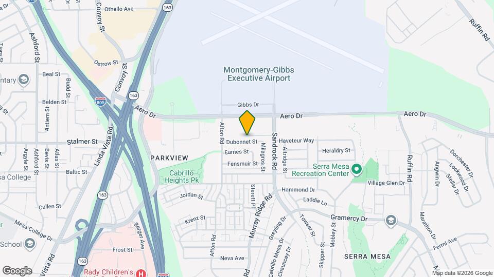 8614 Dubonnet St Map and Location Details