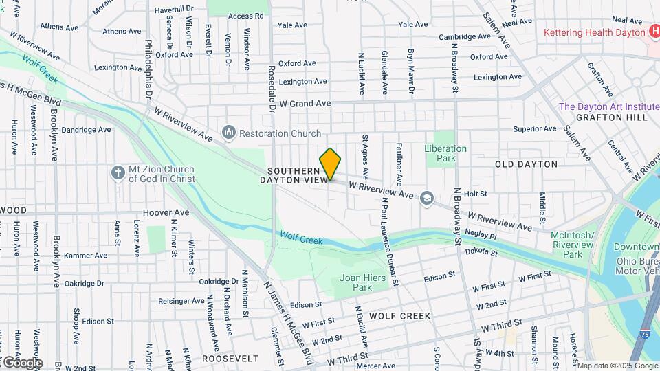 1824-1830 W Riverview Ave Map and Location Details