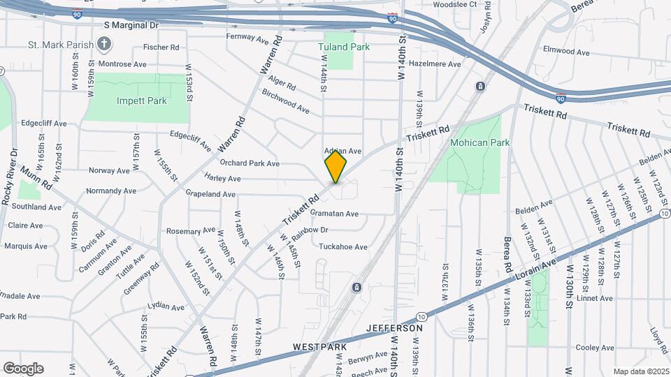 14409 Triskett Rd Map and Location Details