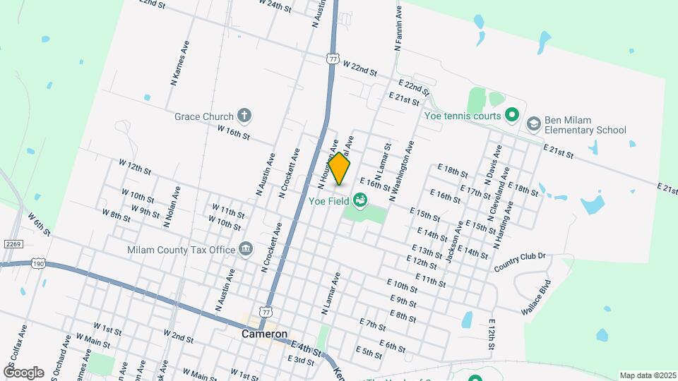 1500 N Fannin Ave Map and Location Details