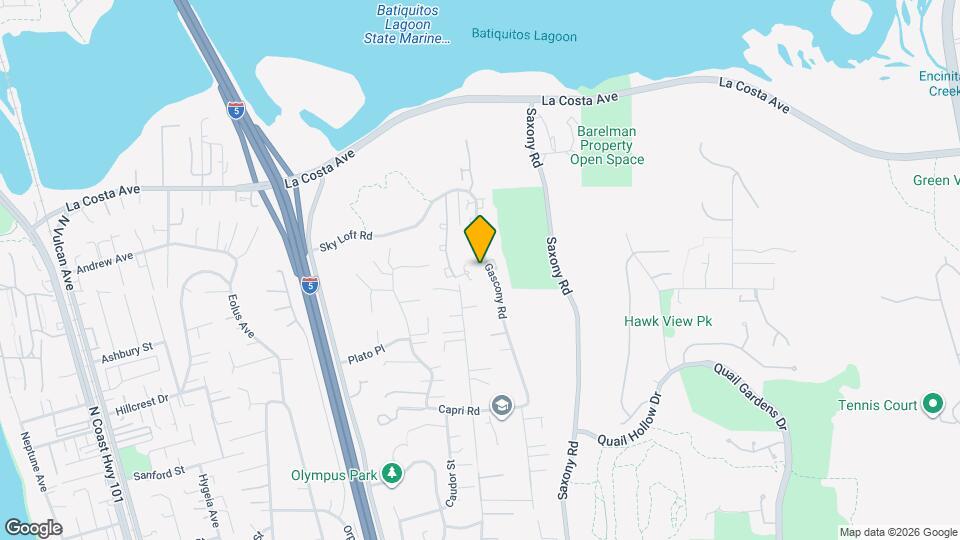 1718 Gascony Rd Map and Location Details