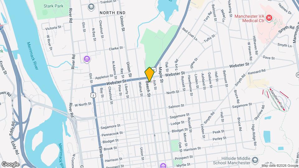 895 Beech St Map and Location Details