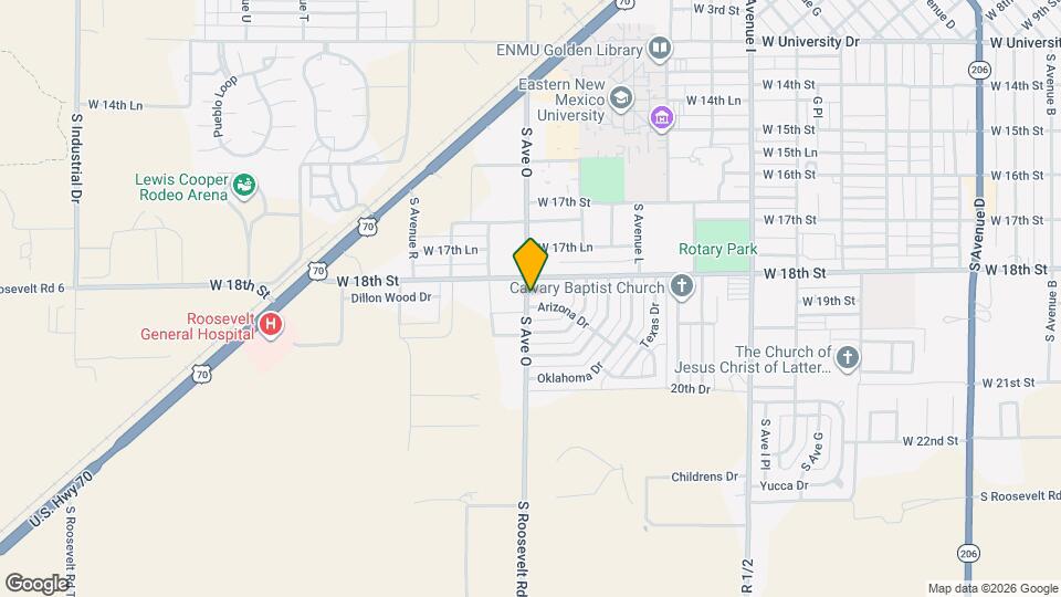 1550 Arizona Dr Map and Location Details