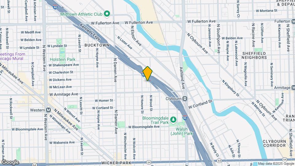 2034 N Avondale Map and Location Details