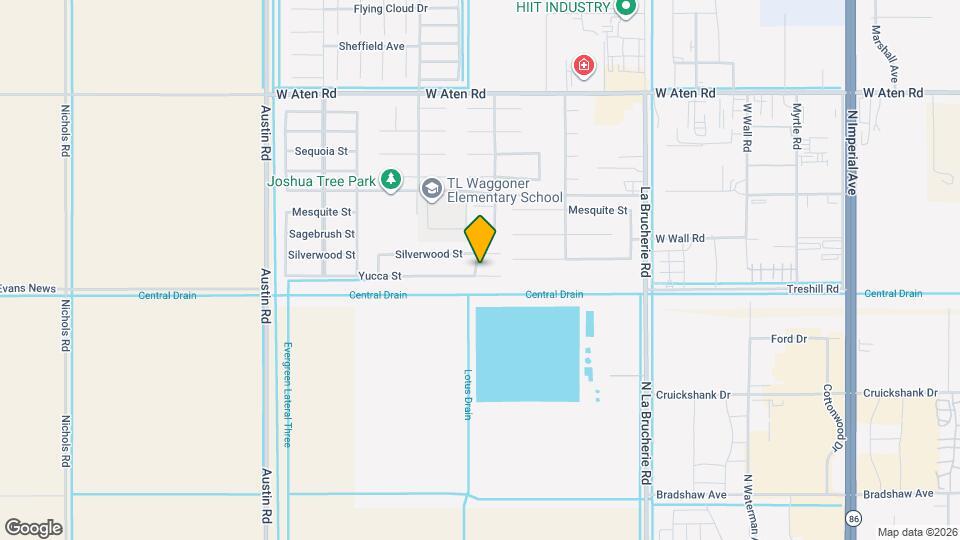 599 Yucca St Map and Location Details