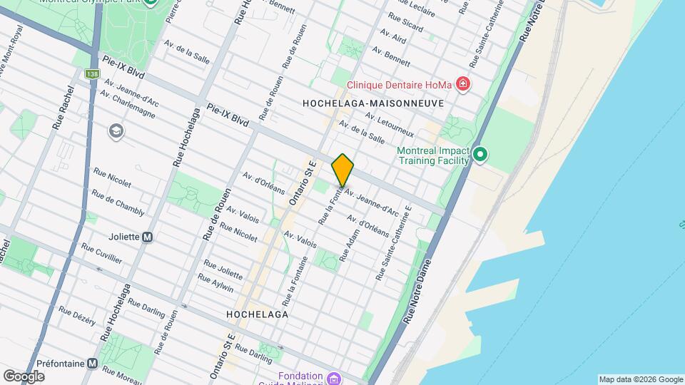 3964 La Fontaine Rue Map and Location Details