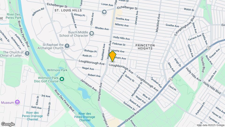 5471 Loughborough Ave Map and Location Details