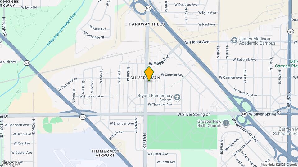 5750 N 91st St Map and Location Details