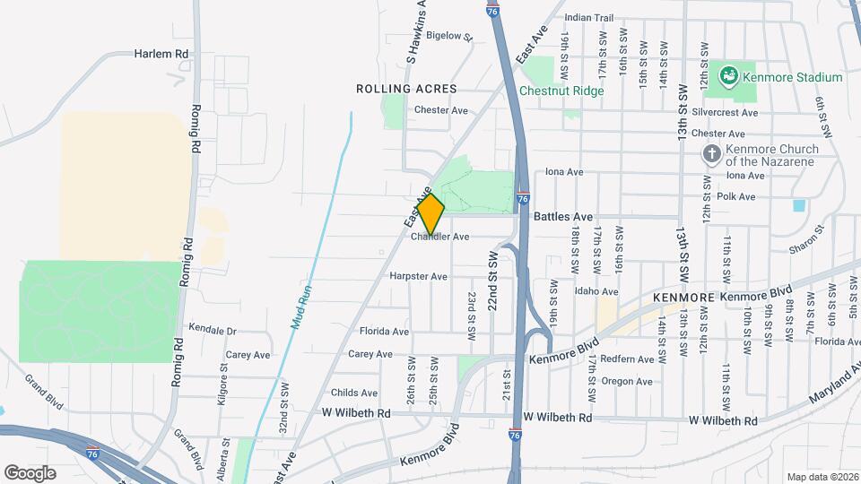 1174 Chandler Ave Map and Location Details