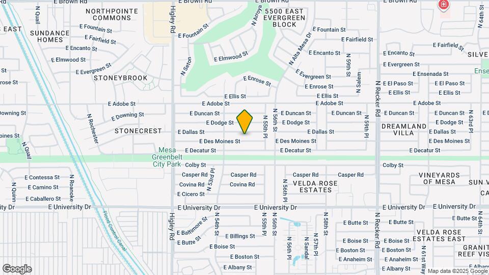 5440 E Des Moines St Map and Location Details