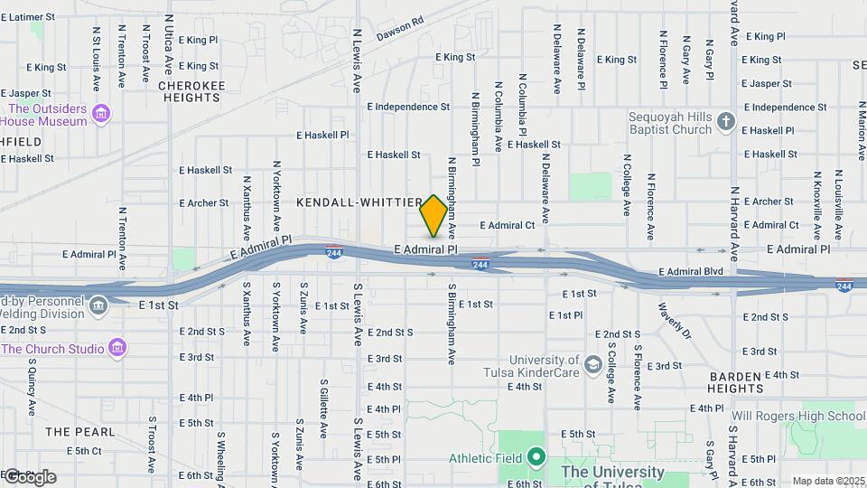 2529 E Admiral Pl Map and Location Details