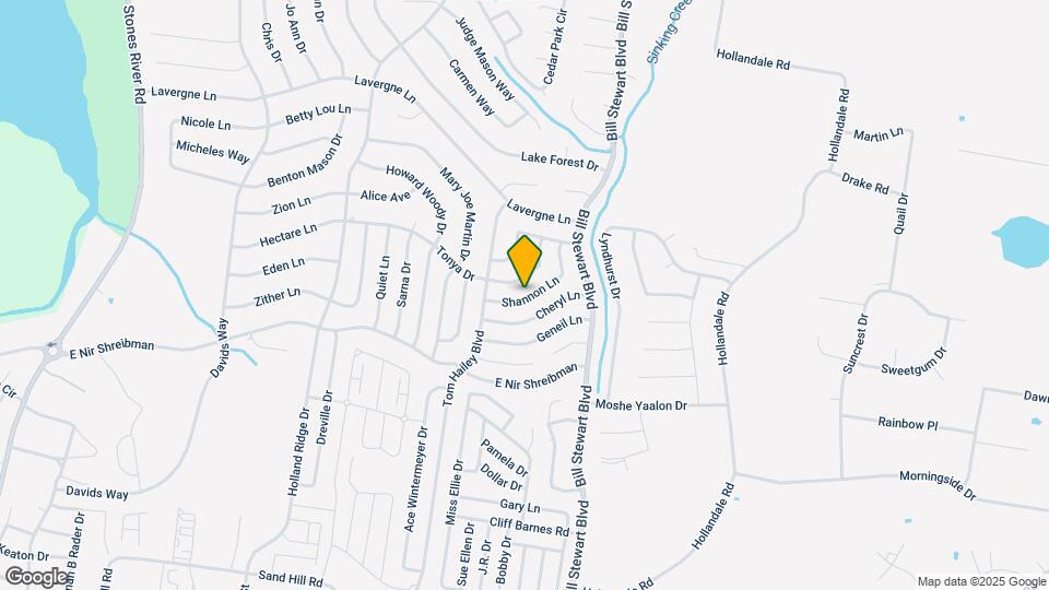 1230 Shannon Ln Map and Location Details