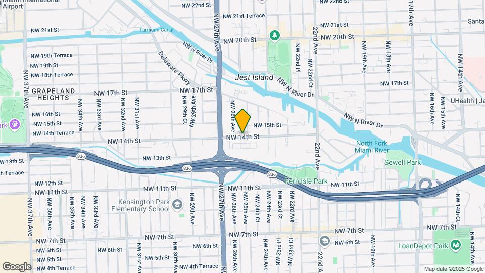 2503 NW 14th St Map and Location Details