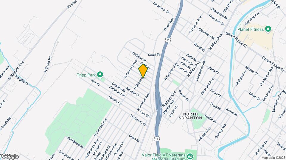 1445 Hawthorne St Map and Location Details