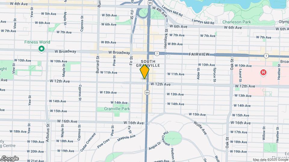 1507 Granville St Map and Location Details